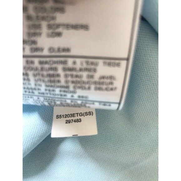 VTG Y2k Nike Golf Polo Tennis Blue Dri Fit S/S Shirt Women SZ Medium Preppy EUC - Picture 6 of 9